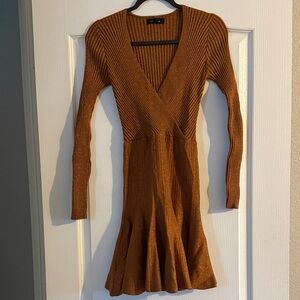 Lea & Viola Copper Long Sleeve Dress